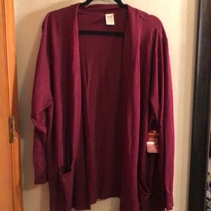 Burgundy Cardigan